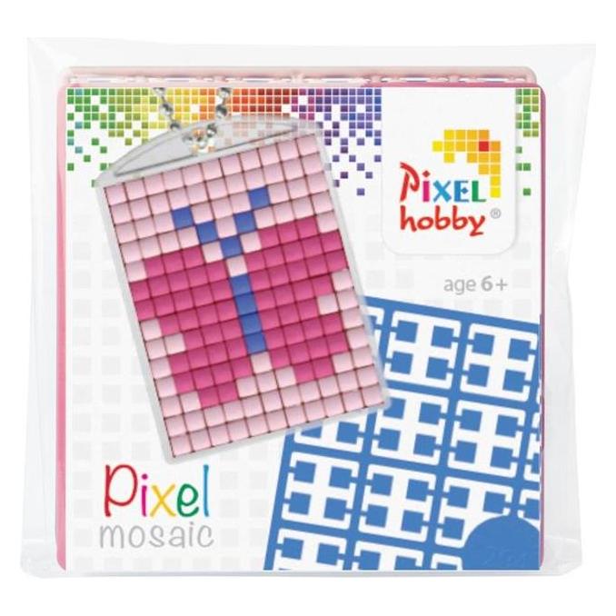 Magni Pixel P23009 Mosaik Medaillon Schmetterling, Schlüsselanhänger für Kinder zum Selbstgestalten, kinde (23009)