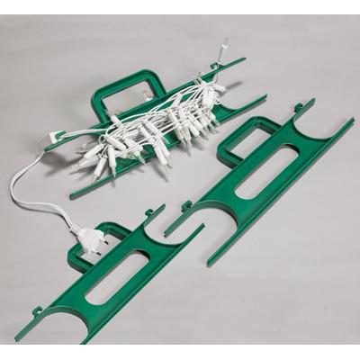 Küchenorganizer-Set RUCO, grün, B:13cm H:2cm L:39cm, Kunststoff, Küchenhelfer-Sets, Aufroller für Lichterketten, Kunststoff