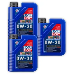 3x Motoröl LIQUI MOLY 1150 Synthoil Longtime Plus 0W-30 Audi VW Seat Skoda WIV 1 L