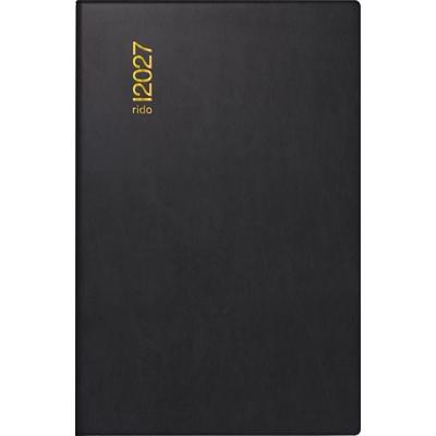 rido/idé 7011002907 Taschenkalender Mod. partner/Industrie I 2027 A7, Kunststoff, schwarz