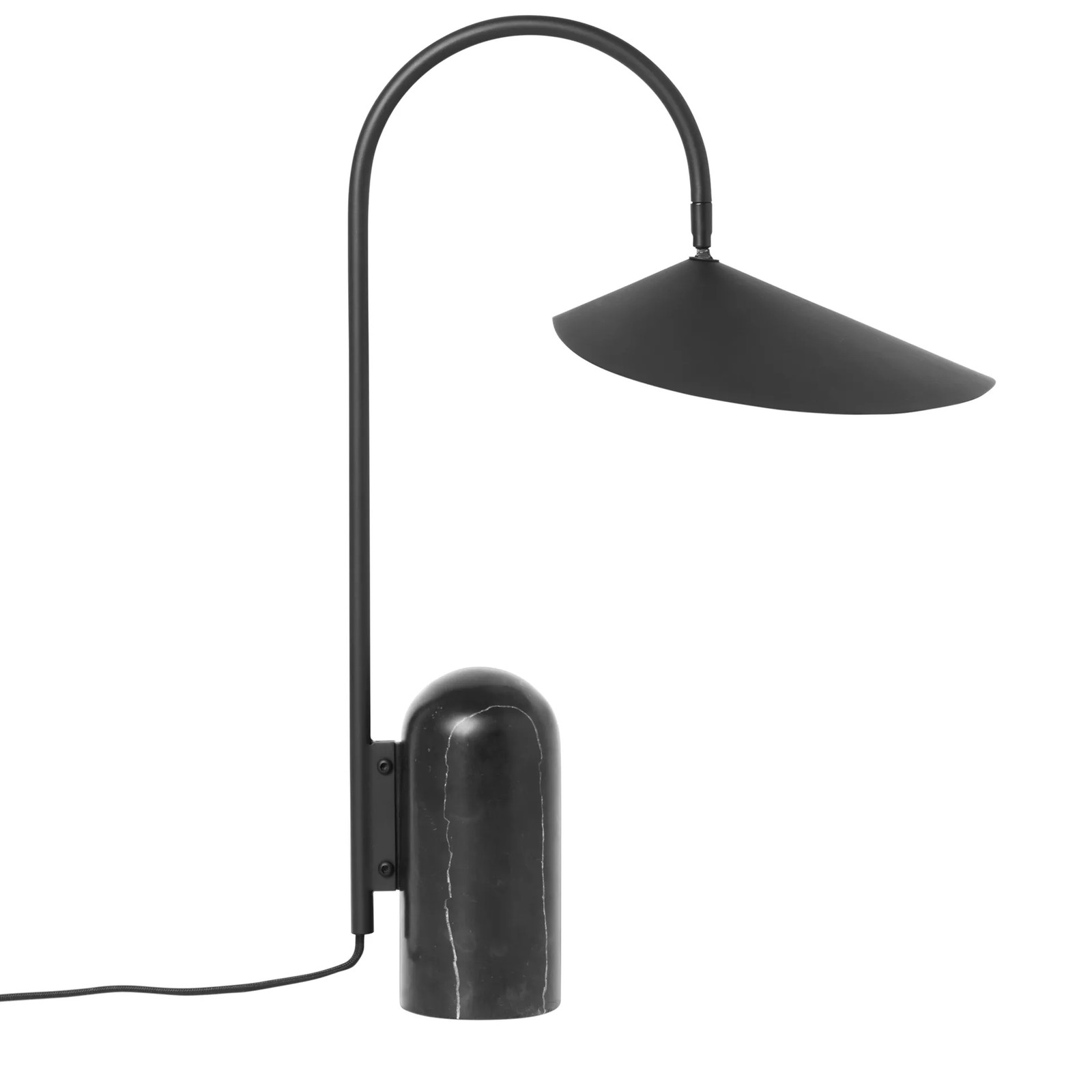 Ferm Living Arum tafellamp zwart van metaal