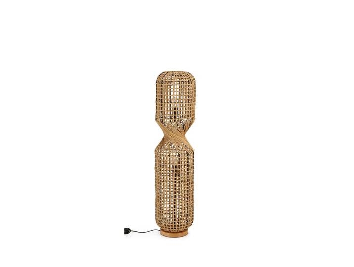 Lampe sur pied ajouré h104 marron