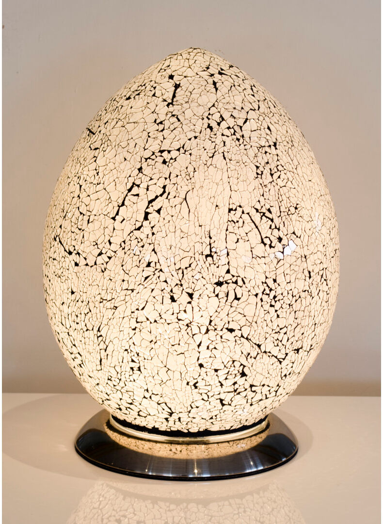House Additions 30cm Table Lamp White 30cm H X 22cm W X 22cm D