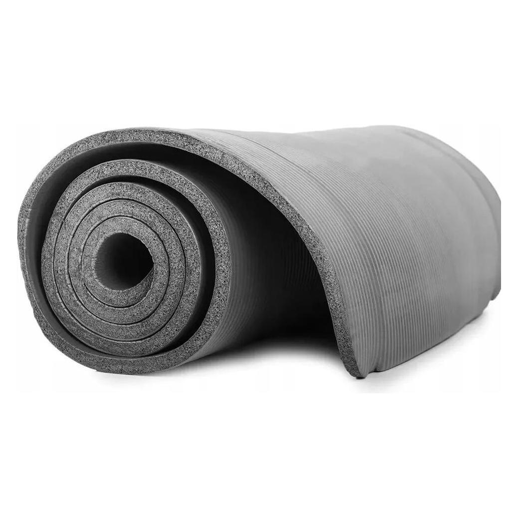 Extralink | Sportmatte | Fitness, Yoga, Aerobic, Grau, 180x60cm (10 mm) (EX.22752)