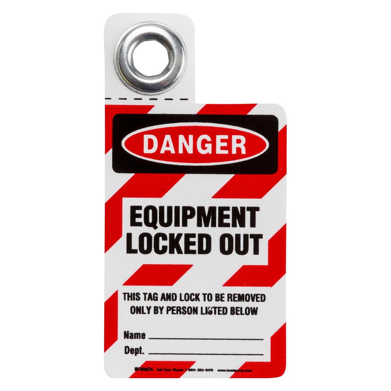 Brady Padlock Tags (PADLOCK TAG-D-EQUIP. LOCKED...)