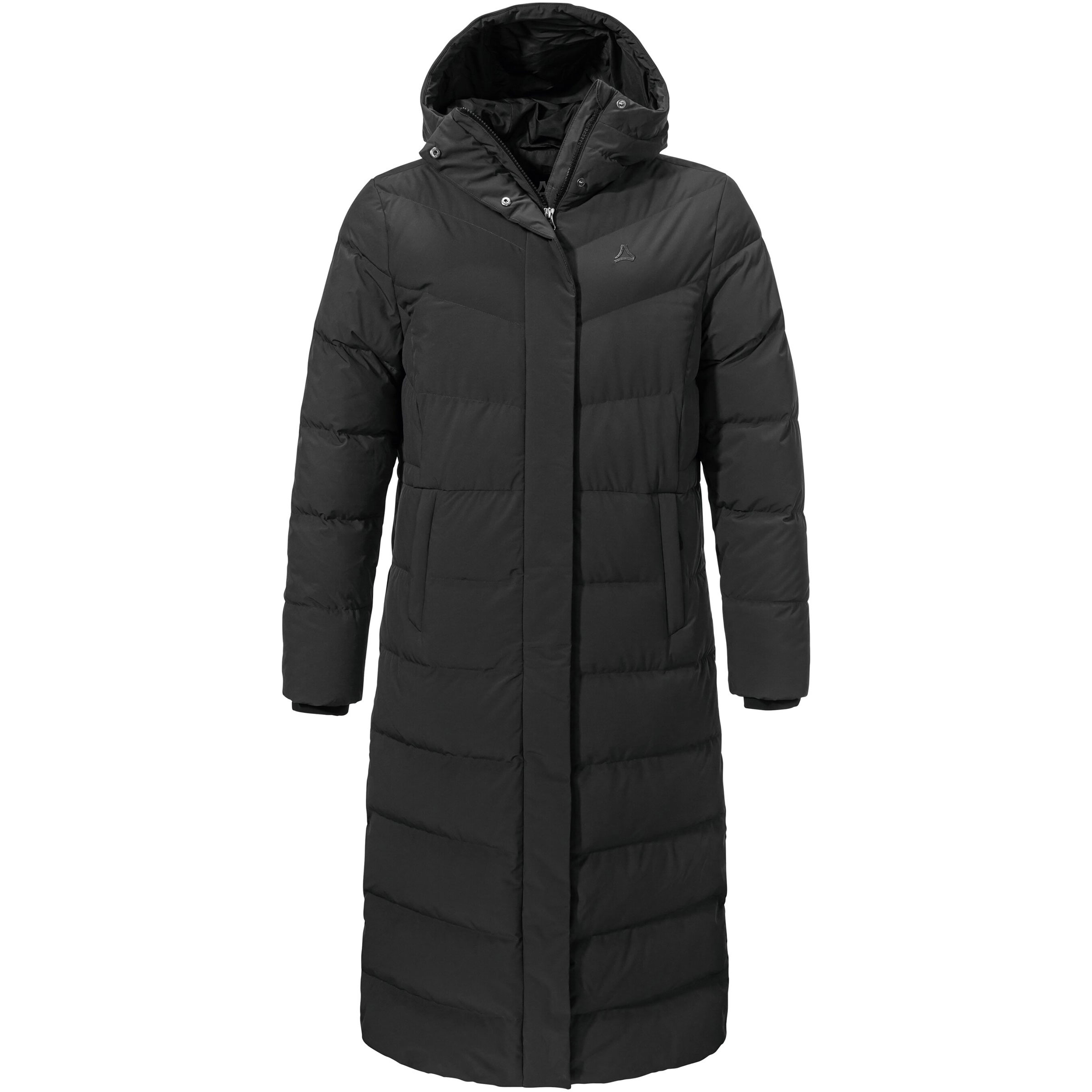 Schöffel Style Vindave Down Mantel Damen Winterjacke schwarz Größe XL Lifestyle Winddicht Wasserabweisend