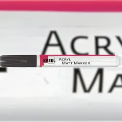 KREUL Acryl Matt Marker medium Schwarz