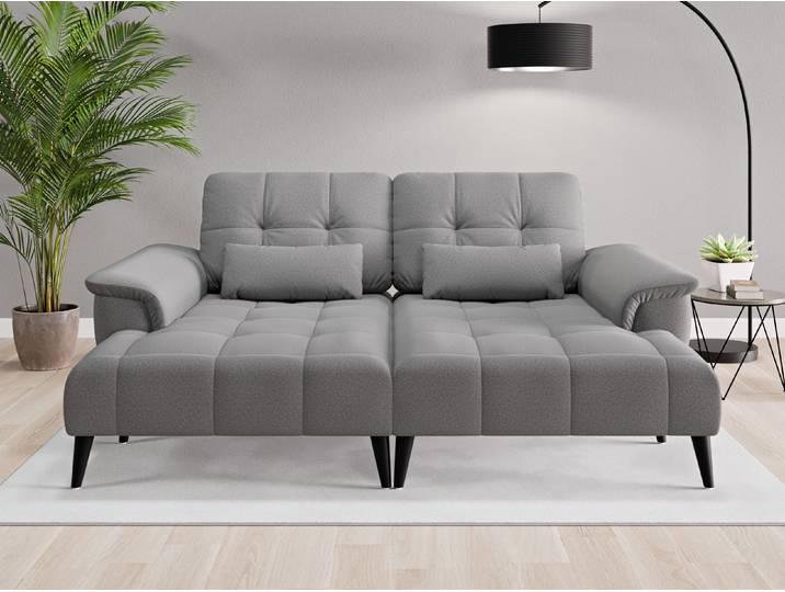 Loveseat Tokio - Grau (Schiefergrau) - Softwolle