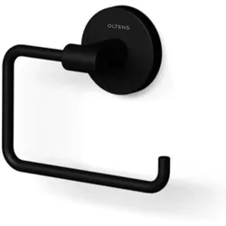 OLTENS Gulfoss Toilettenpapierhalter beweglich ohne Deckel, Accessoires, 81103300, schwarz matt