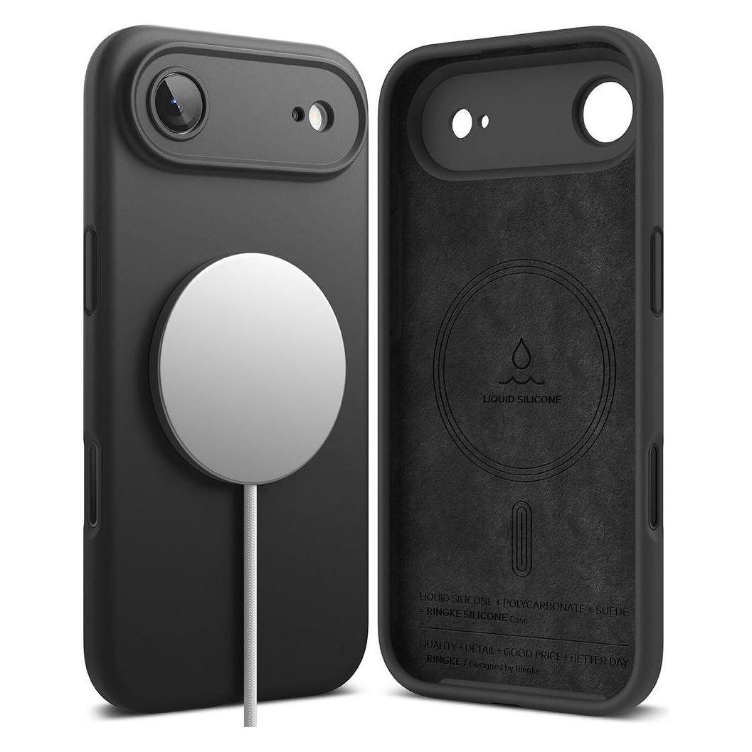 Ringke - Silicone Magnetic MagSafe - iPhone 17 Air - Black (Apple iPhone 17) (60060952)