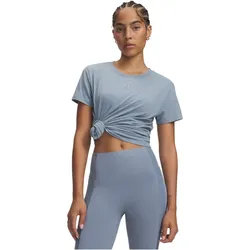 UNDER ARMOUR Rival Cotton Wash T-Shirt Damen 448 - blue wind/harbor blue L