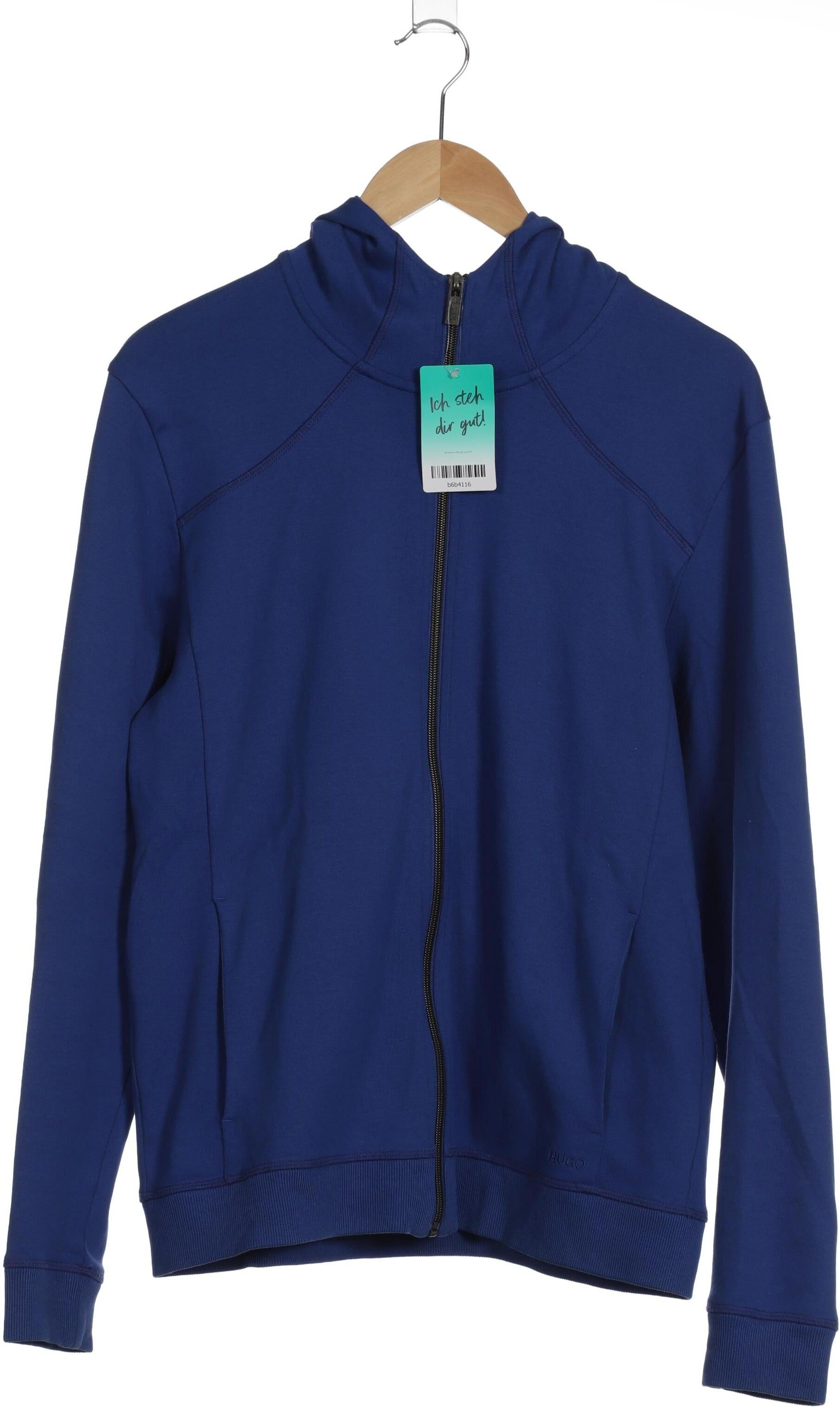 Hugo by Hugo Boss Herren Kapuzenpullover, Blau, Gr. M, Baumwolle - Second Hand
