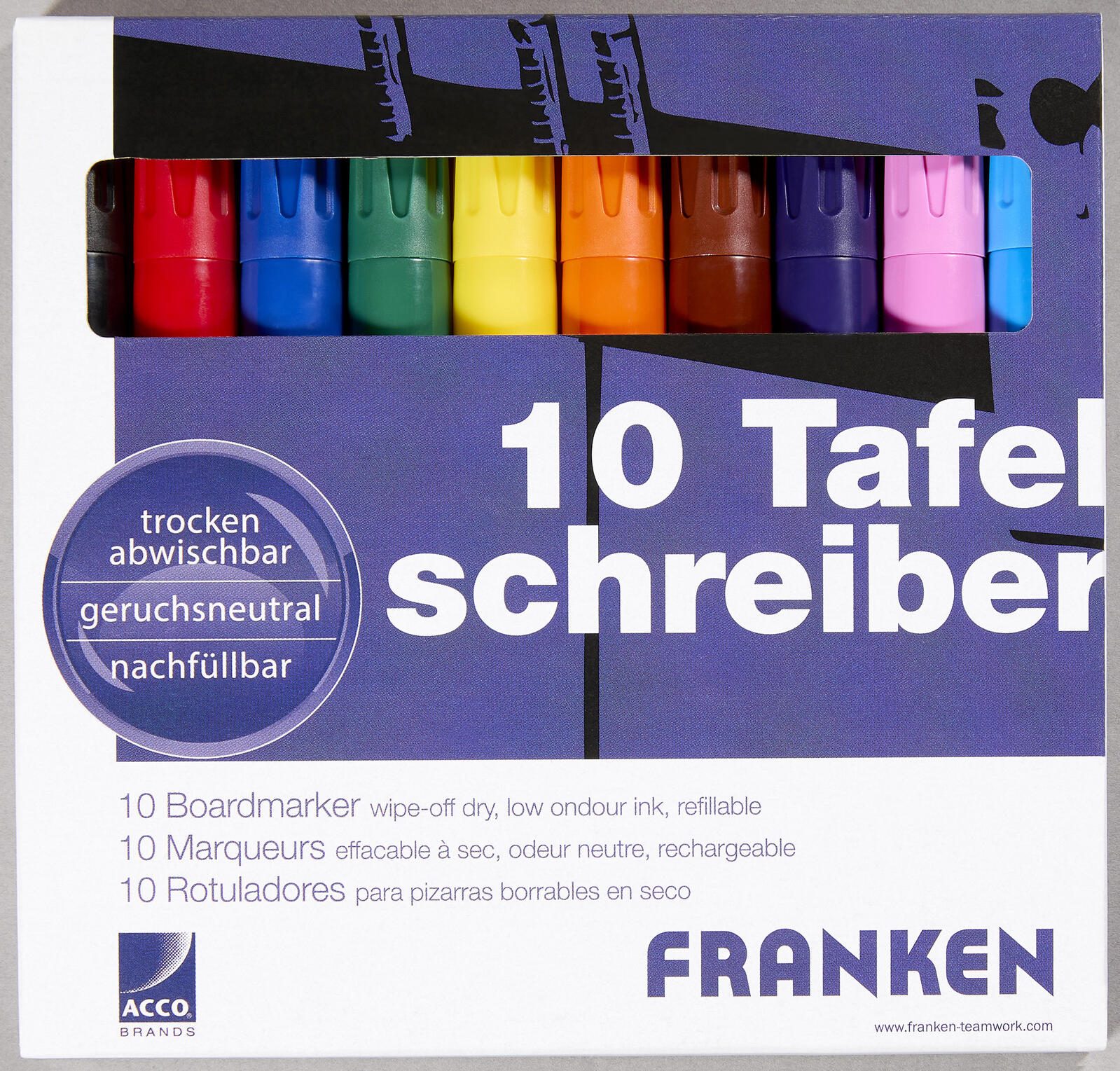 FRANKEN Whiteboard-Marker Mehrfarbig Z1901