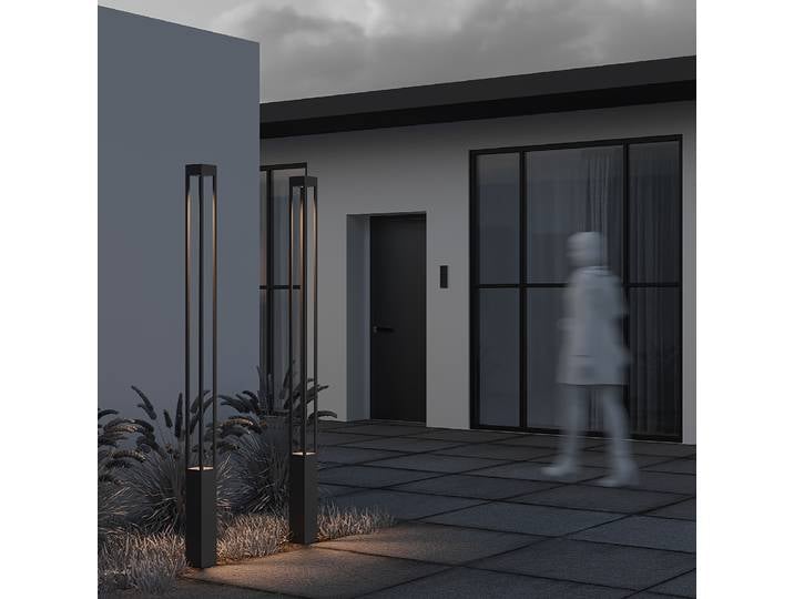 Borne lumineuse LED Elbe 200cm Gris