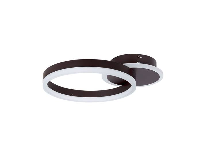 Plafonnier à led métal marron foncé