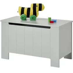 pinio Spielzeug-Truhe  Smilla , grau , MDF-Platte , Maße (cm): B: 92,5 H: 53,8 T: 45.0