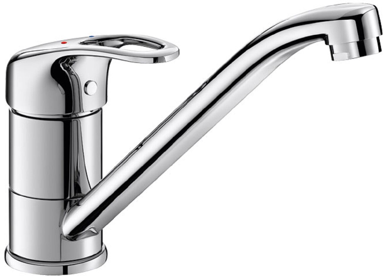 Mitigeur d'évier mécanique monotrou avec bec orientable DELABIE 2210