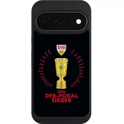 Nivocase Handyhülle für Google Pixel 11 Hülle NIVOpure Case Schwarz Offizielles Lizenzprodukt Pokal VfB (Google Pixel 11), Smartphone Hülle, Schwarz