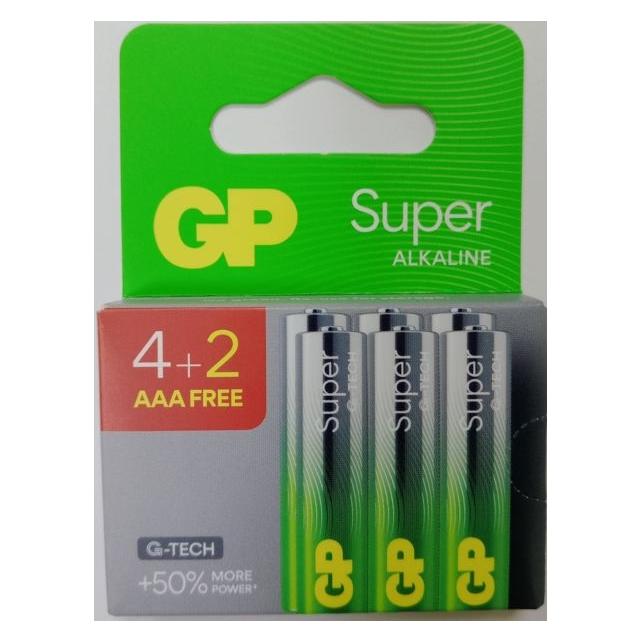 GP Batteries GP Bateria GP LR03 Ultra Alkaline bl/6 (6 Stk., AAA) (76258817)