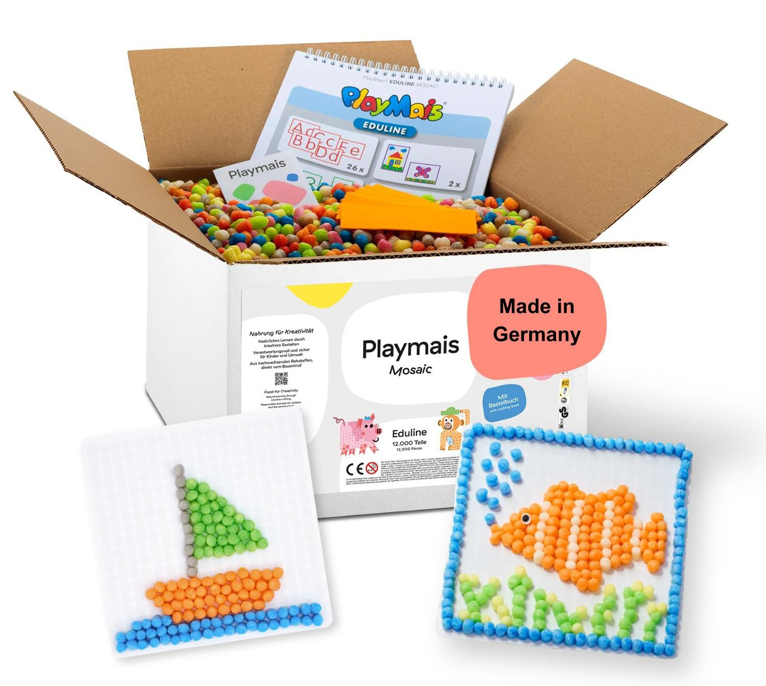PlayMais Modelline EDULINE Mosaïek met meer dan 12.000 stukjes en accessoires