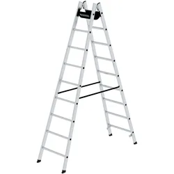 PROREGAL Sprossen-Stehleiter 2x9 Sprossen