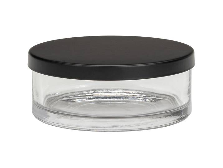 Schmuckbox Kimo Transparent/Schwarz Glas H 5 cm - Schmuckbox