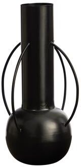Nearly Natural "14"" Contemporary Metal Vase"