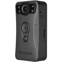 Transcend DrivePro Body 30 (Bluetooth, Eingebaute Anzeige, GPS-Empfänger, WLAN, Full HD), Dashcam, Schwarz