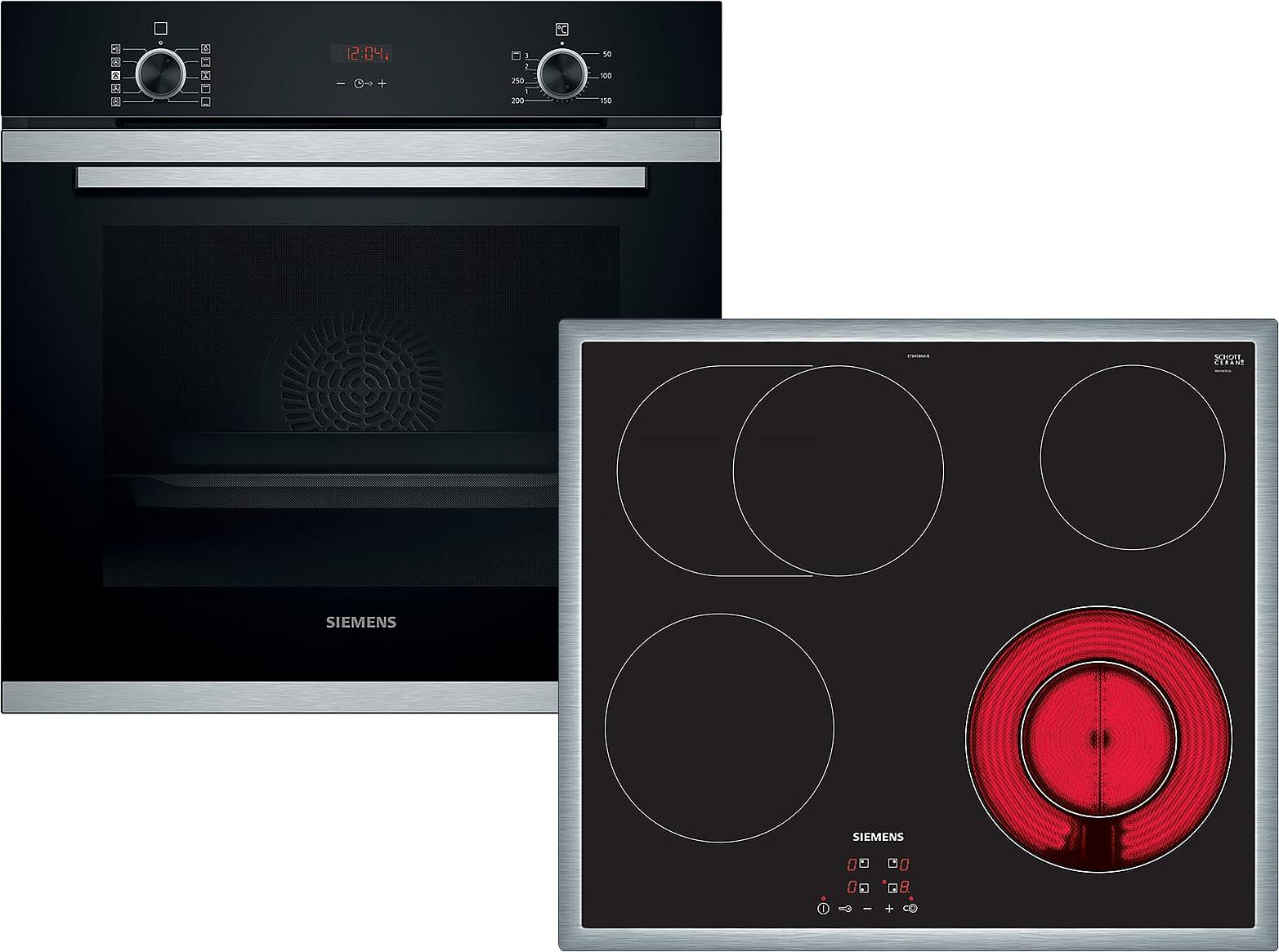 Siemens iQ300 EQ212KD00Z, Keramik, 4 Zone(n), Glaskeramik, Schwarz, Berührung, 58,3 cm