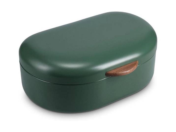 Brotkasten SALT AND PEPPER Salt & Pepper Brotkasten Crust Small 2 33.5 x 21 x 14.5 cm , grün, B:21cm H:14,5cm, Lebensmittelaufbewahrungsbehälter, Brotkasten