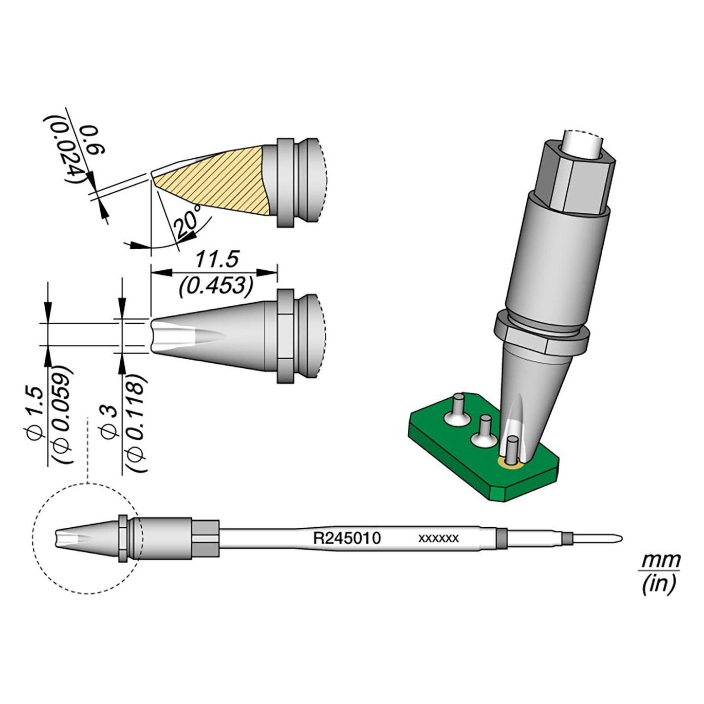 JBC Tools R245010 Lötspitze Sonderform Inhalt 1 St. (Lötspitze) (R245010)