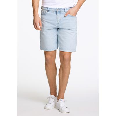 Shorts JUNK DE LUXE "Jeans-Shorts Loose Fit", Herren, Gr. S, blau (lt blau wash), Obermaterial: 100% Baumwolle, loose fit, Hosen Shorts