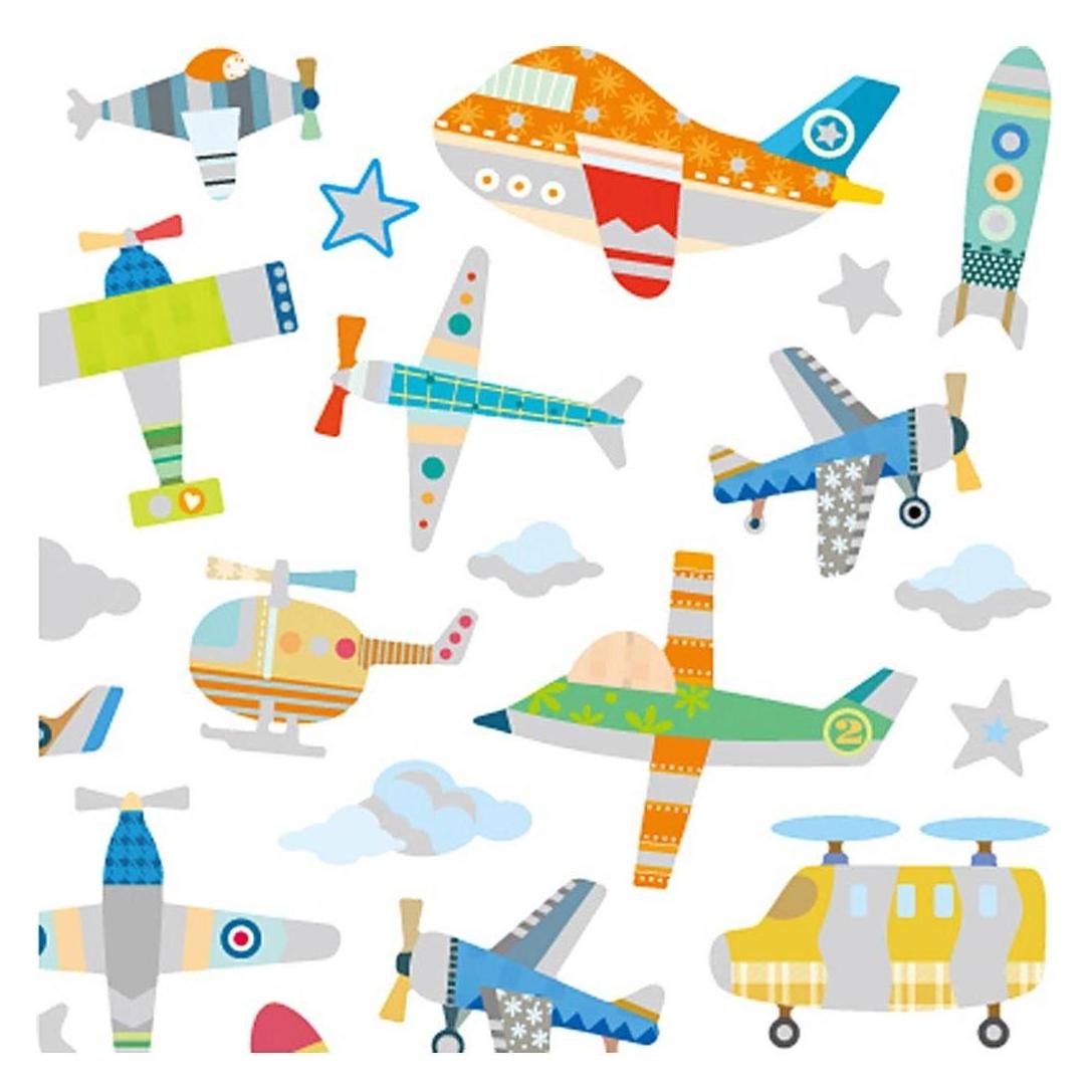 Creativ Company Motivsticker Flugzeuge 1 Blatt (42 Sticker) (29085)