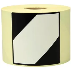 Transpak, Etiketten, Etiketten Masse 100x100mm Papier weiss Aufdruck LQ