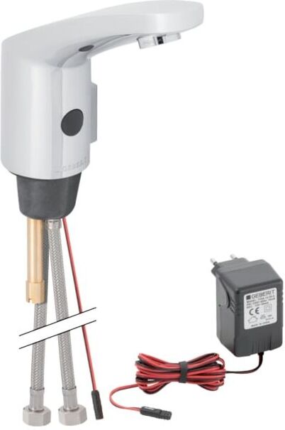 Geberit Typ 185 Waschtischarmatur 116155211 verchromt, Infrarot/Netz, mit Mischhebel
