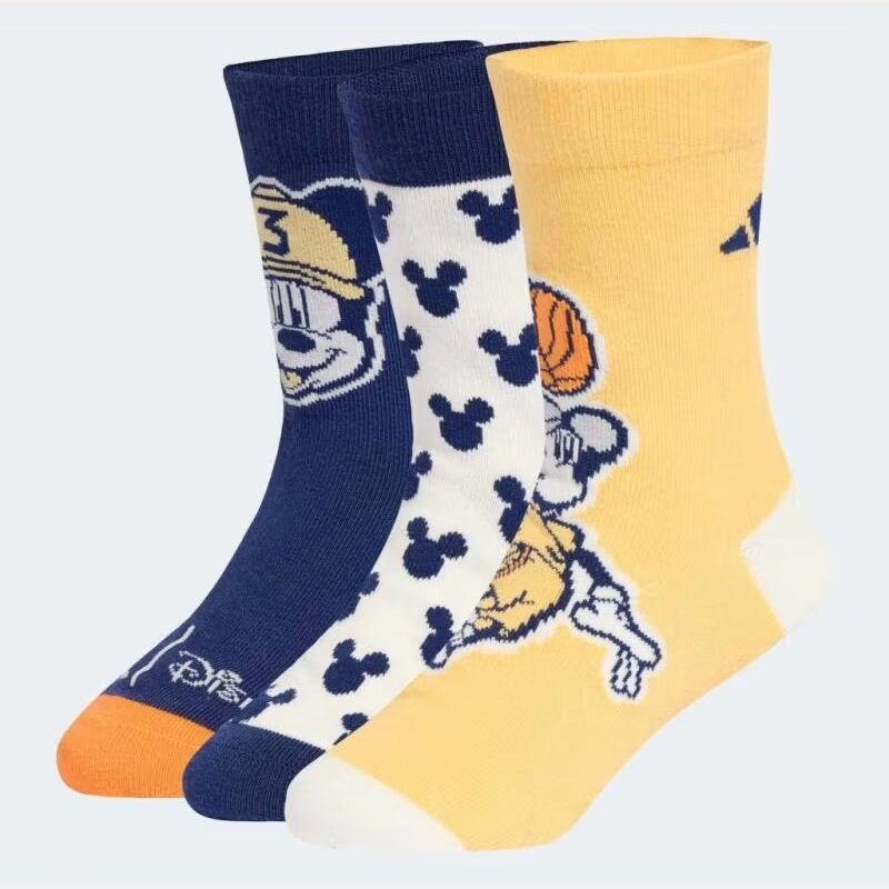 Calcetines Adidas Disney Mickey Mouse Pack 3 Pares Infantil Drkrue 37-39 Niño