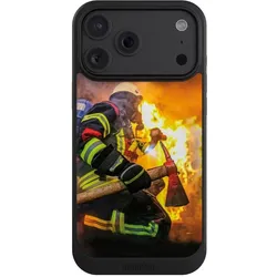 Nivocase Hülle für Apple iPhone 18 Pro Max Handyhülle NIVOcore Case Schwarz Feuer Feuerwehr Lebensretter (Apple iPhone 18 Pro Max), Smartphone Hülle, Schwarz