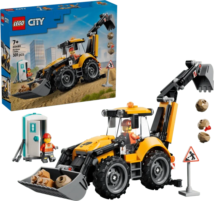 LEGO City 60480 Gelber Baggerlader