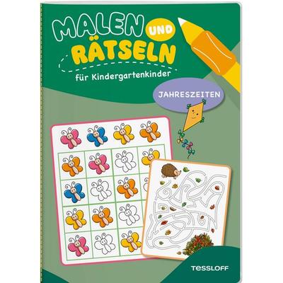 Malen und Rätseln für Kindergartenkinder. Jahreszeiten, Geheftet von Nadja Schwendemann, Tessloff Verlag Ragnar Tessloff GmbH & Co. KG,