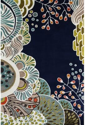 Momeni New Wave Hand Tufted New Zealand Wool Floral Area Rug..