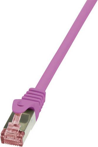 LogiLink Professional Patchkabel Cat.6 S/FTP, PIMF, PrimeLine, pink, 0,25m