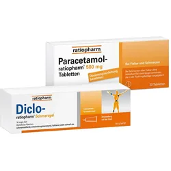ratiopharm Paracetamol 500 + Diclo 1 Set