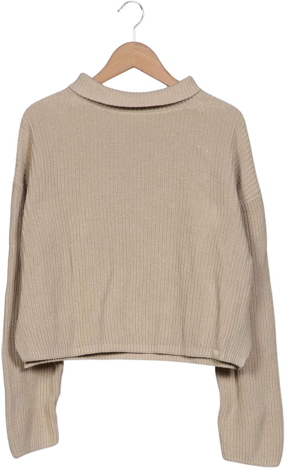 Calvin Klein Jeans Damen Pullover, Beige, Gr. S, Baumwolle - Second Hand