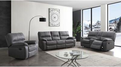 Betsy Furniture 3 Piece Microfiber Reclining Living Room Set, Sofa, Loveseat and Chair