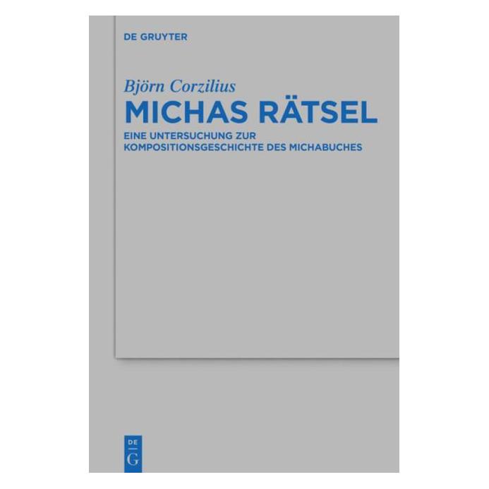De Gruyter Corzilius:Michas Rätsel (Deutsch, Hardcover, Björn Corzilius) (67764093)