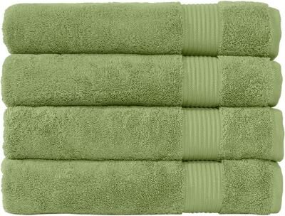 Classic Turkish Towels "Amadeus Luxury 4 Piece Turkish Cotton Bath Towels - 30x54"""