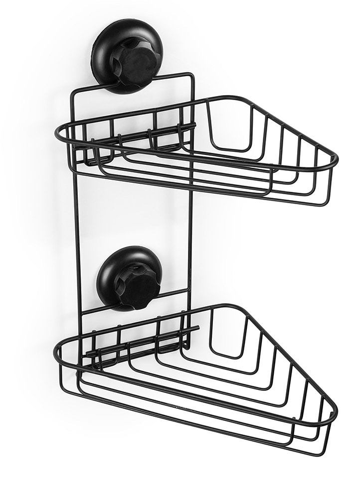 Compactor Duschablage "Bestlock" in Schwarz - (B)22 x (H)23,5 x (T)36 cm - onesize