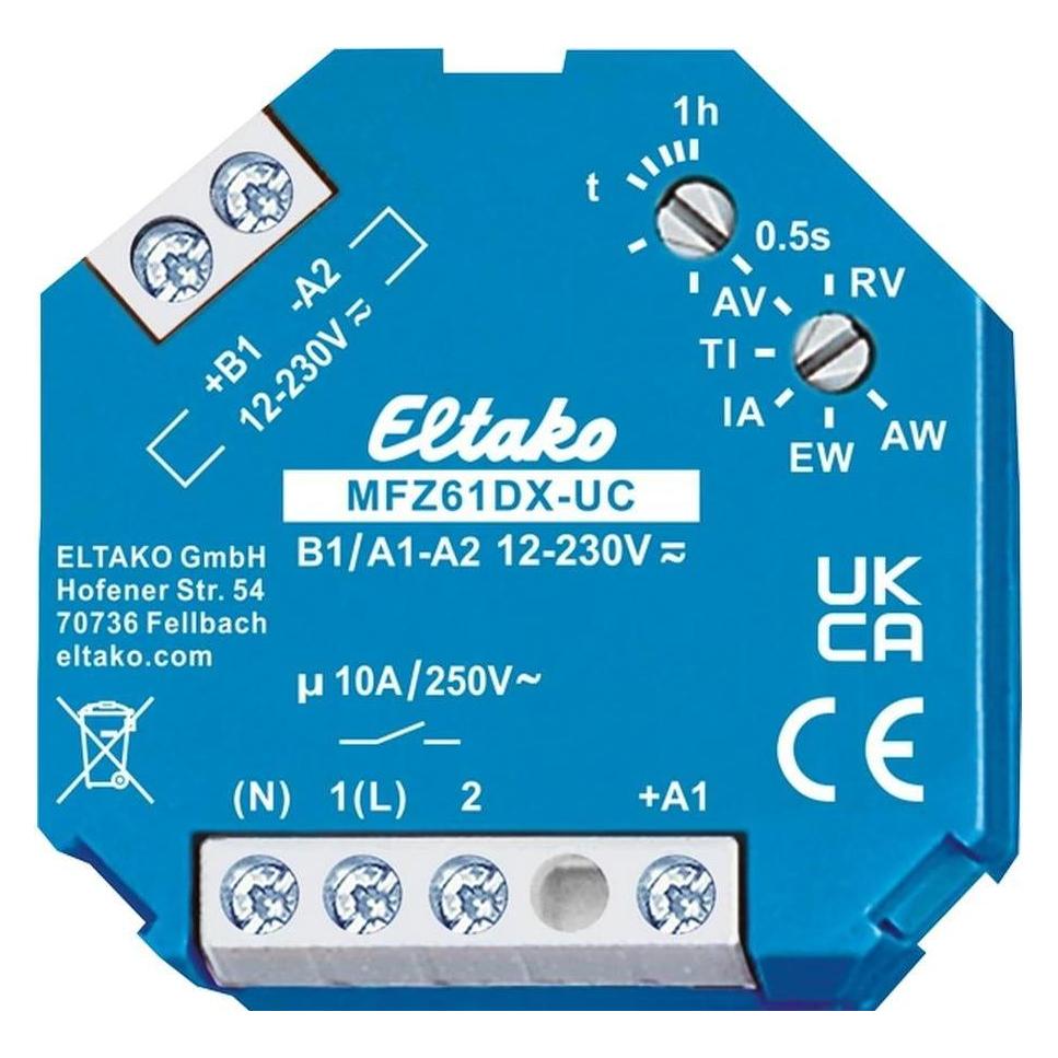Eltako Analog einstellb. MultifunktionsZeitrelais UC. Schliesser potenzialfrei (Schaltaktor) (61100604)