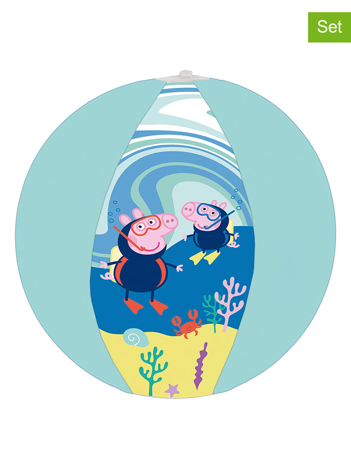 Happy People 2tlg. Strandset "Peppa Pig" - ab 3 Jahren - onesize