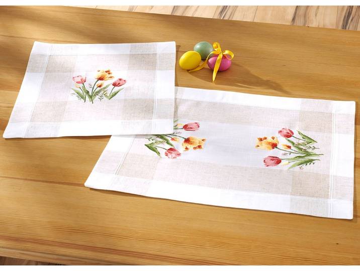 Filigran gearbeitete Tisch- und Raumdekoration, Sekt, Größe 300 (2 Deckchen, 35/ 35 cm)